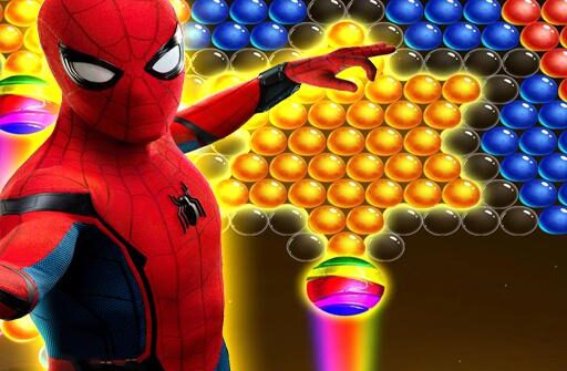 spiderman bubble shooter