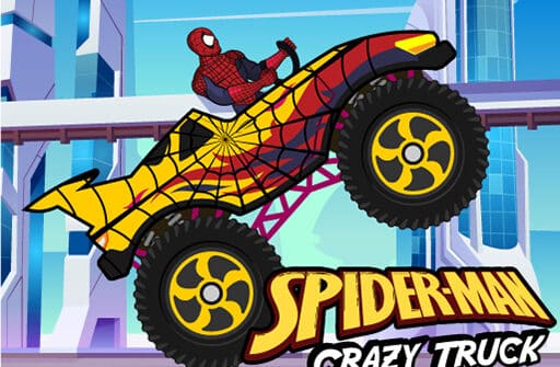 spiderman crazy truck