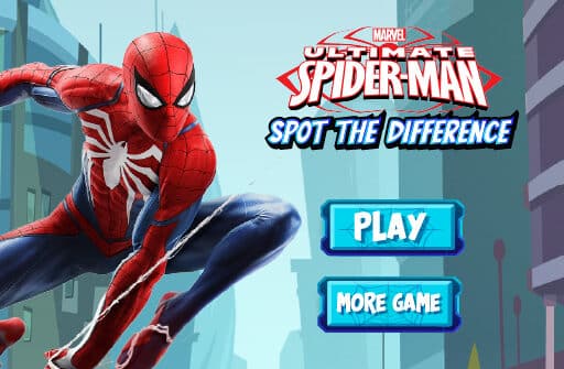 spiderman spot the differences puzzle game