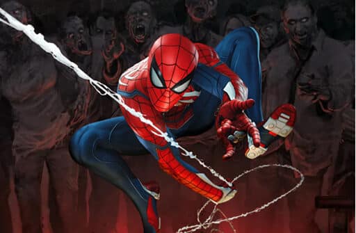 spiderman vs zombie