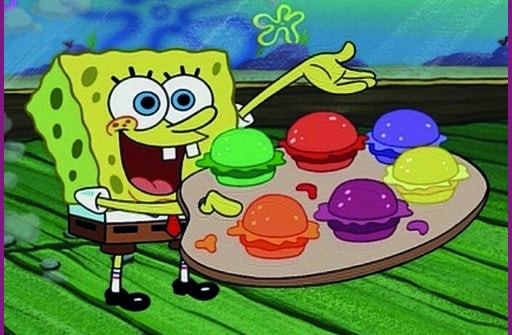 spongebob tasty pastry party