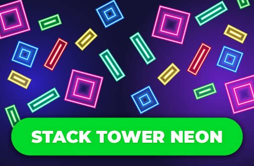 stack tower neon keep blocks balance