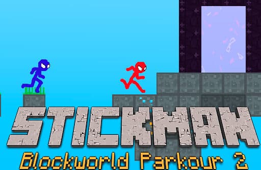 stickman blockworld parkour 2