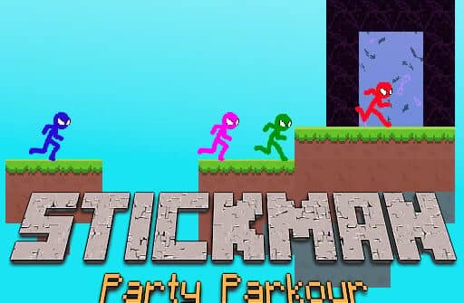 stickman party parkour