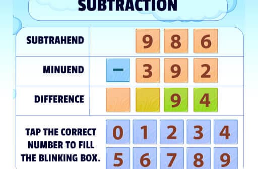 subtraction practice