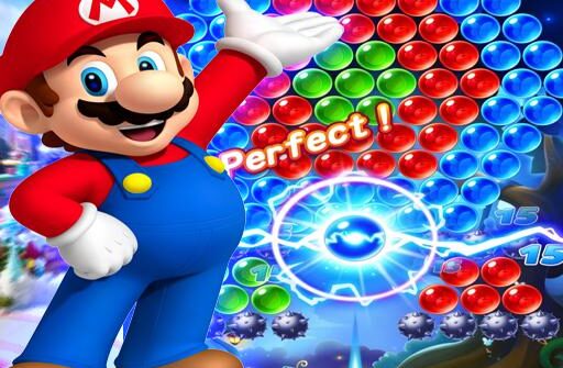 super mario bubble shooter