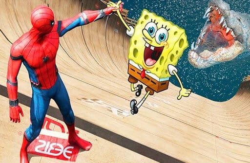 super spongebob spiderman