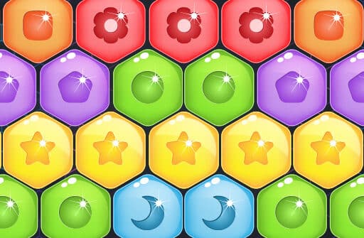 sweet candy hexa puzzle