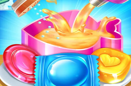 sweet candy maker lollipop gummy candy game