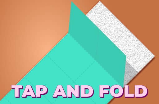 tap and fold paint blocks