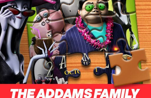 the addams family jigsaw puzzle