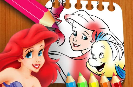 the little mermaid coloring book