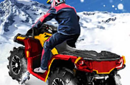 thrilling snow motor crazy snow racing game