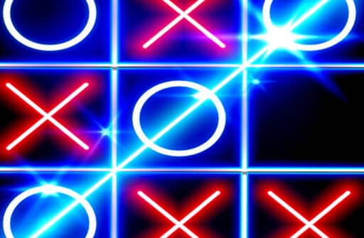 tic tac toe glow