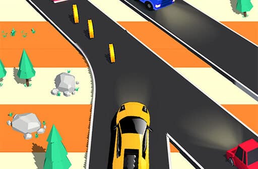 traffic car run 2d car games