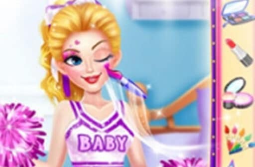 vampire princess cheerleader girl makeover