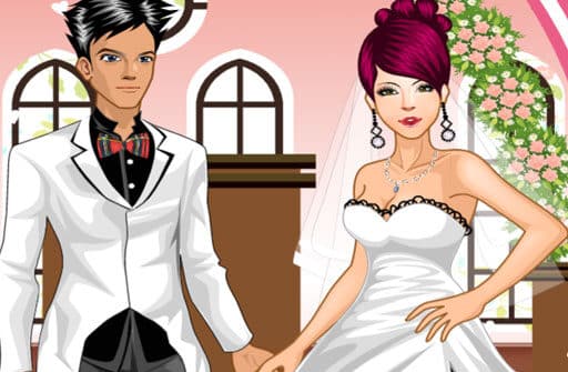 wedding couple dressup