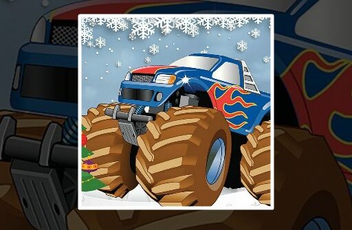 winter monster truck puzzles