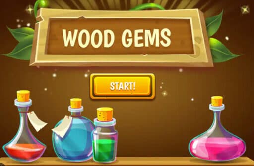 wood gems bubble shooter