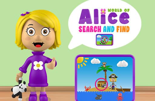 world of alice search and find