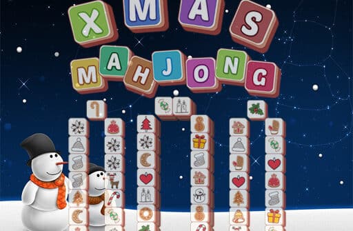 xmas mahjong tiles