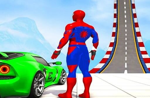 zigzag car spiderman racer 3d